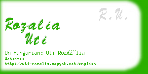 rozalia uti business card